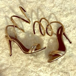 COPY - SCHUTZ high heel gold sandals